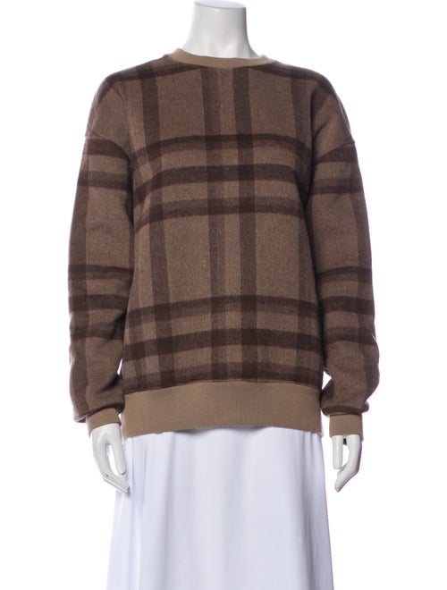 KITH Wool Plaid Print Sweatshirt