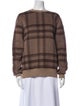 KITH Wool Plaid Print Sweatshirt