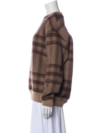 KITH Wool Plaid Print Sweatshirt