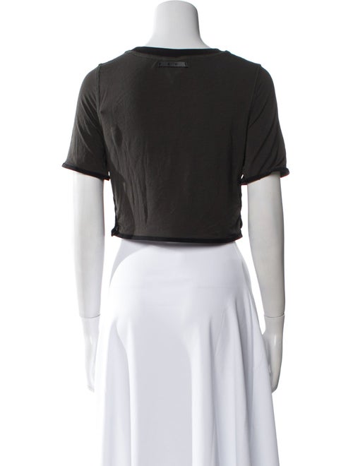 KITH Bateau Neckline Short Sleeve Crop Top