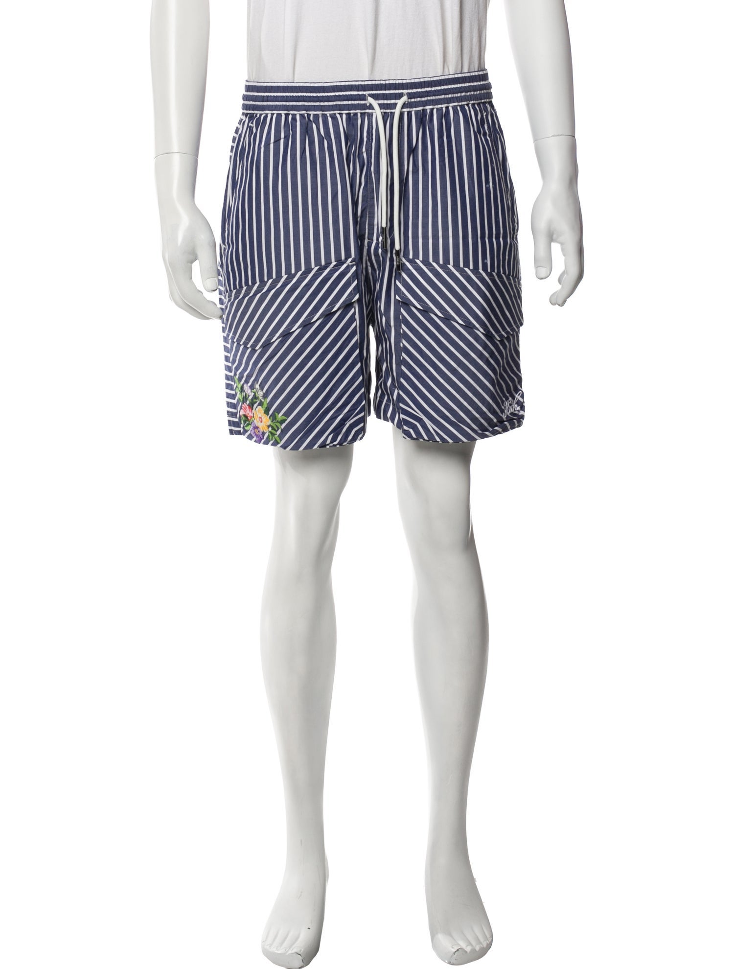 KITH Striped Jogger Shorts