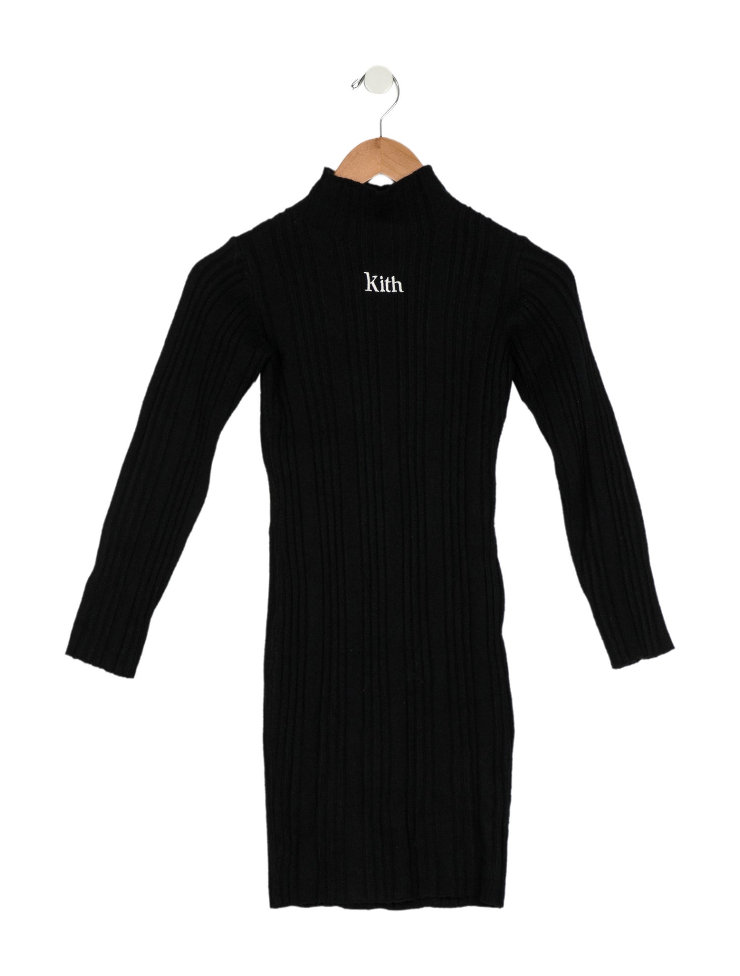 Kith Kids Girls' Embroidered Long Sleeve Turtleneck Dress