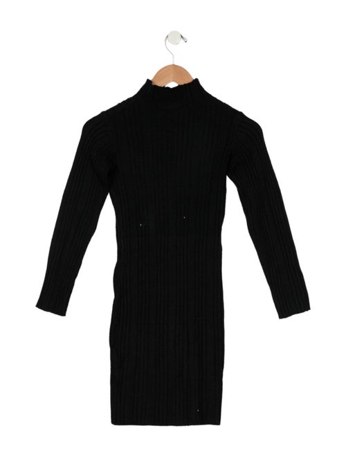Kith Kids Girls' Embroidered Long Sleeve Turtleneck Dress