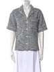 KITH Tweed Pattern Short Sleeve Button-Up Top