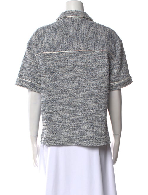 KITH Tweed Pattern Short Sleeve Button-Up Top