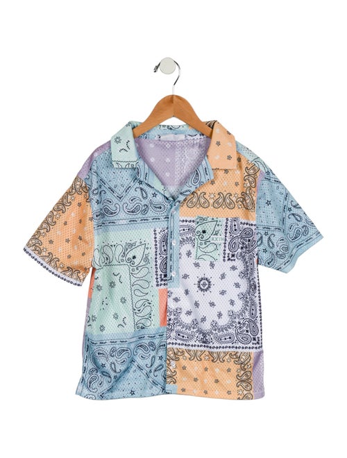 KITH Kids' Printed Button Up Shirt