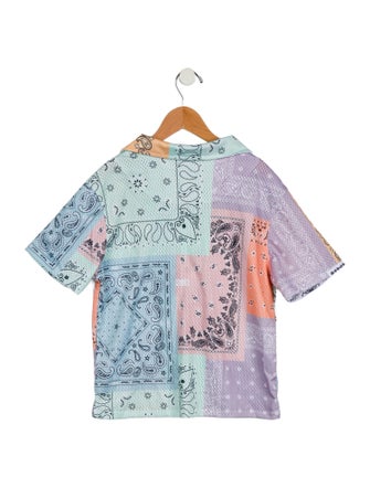 KITH Kids' Printed Button Up Shirt