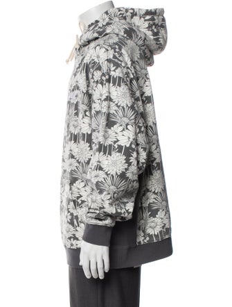 KITH Floral Print Crew Neck Hoodie