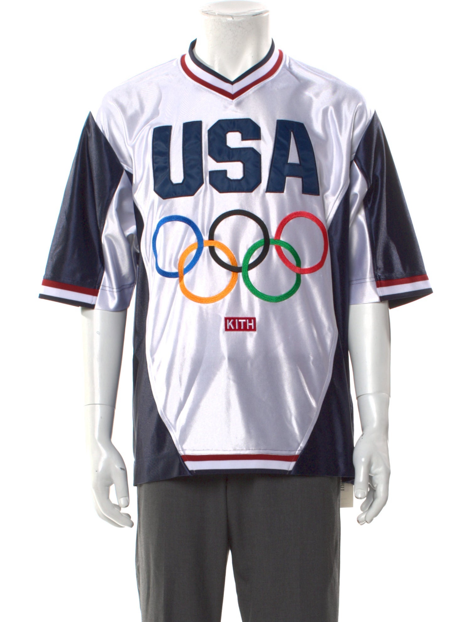 KITH Graphic Print V-Neck T-Shirt