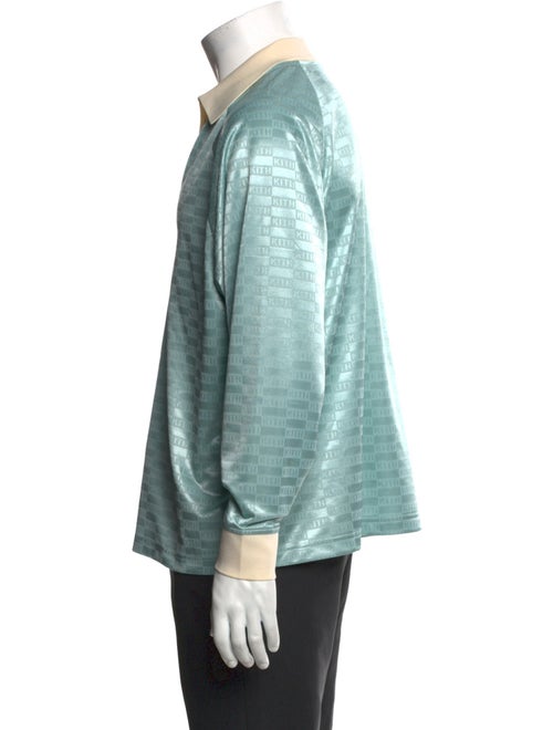 KITH V-Neck Long Sleeve Polo Shirt