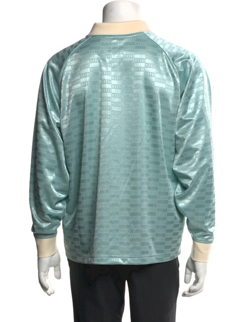 KITH V-Neck Long Sleeve Polo Shirt