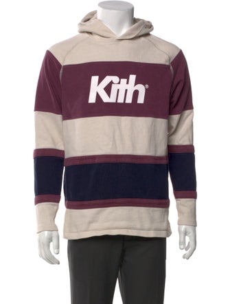 KITH Striped Crew Neck Hoodie