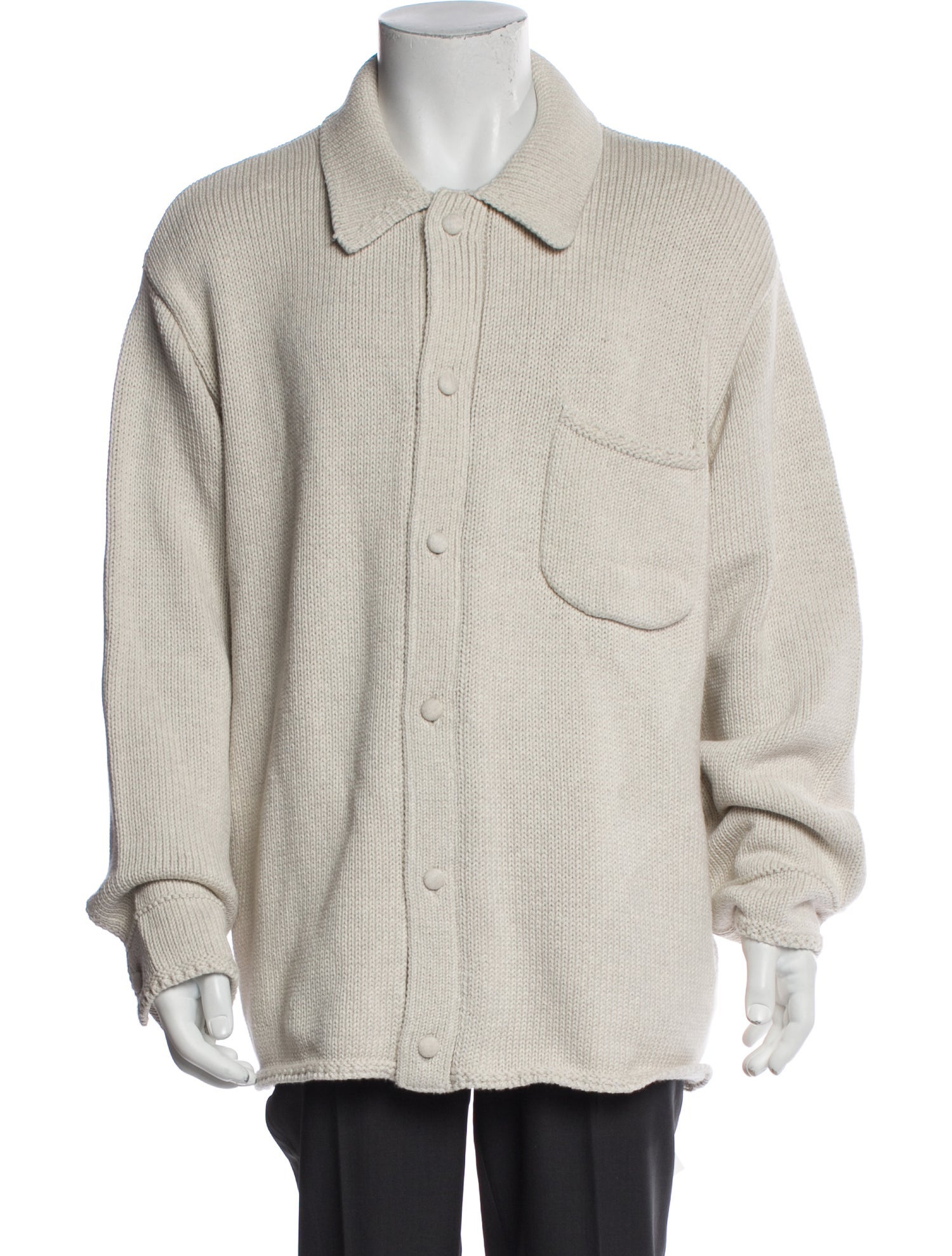 KITH Mock Neck Long Sleeve Polo Sweater