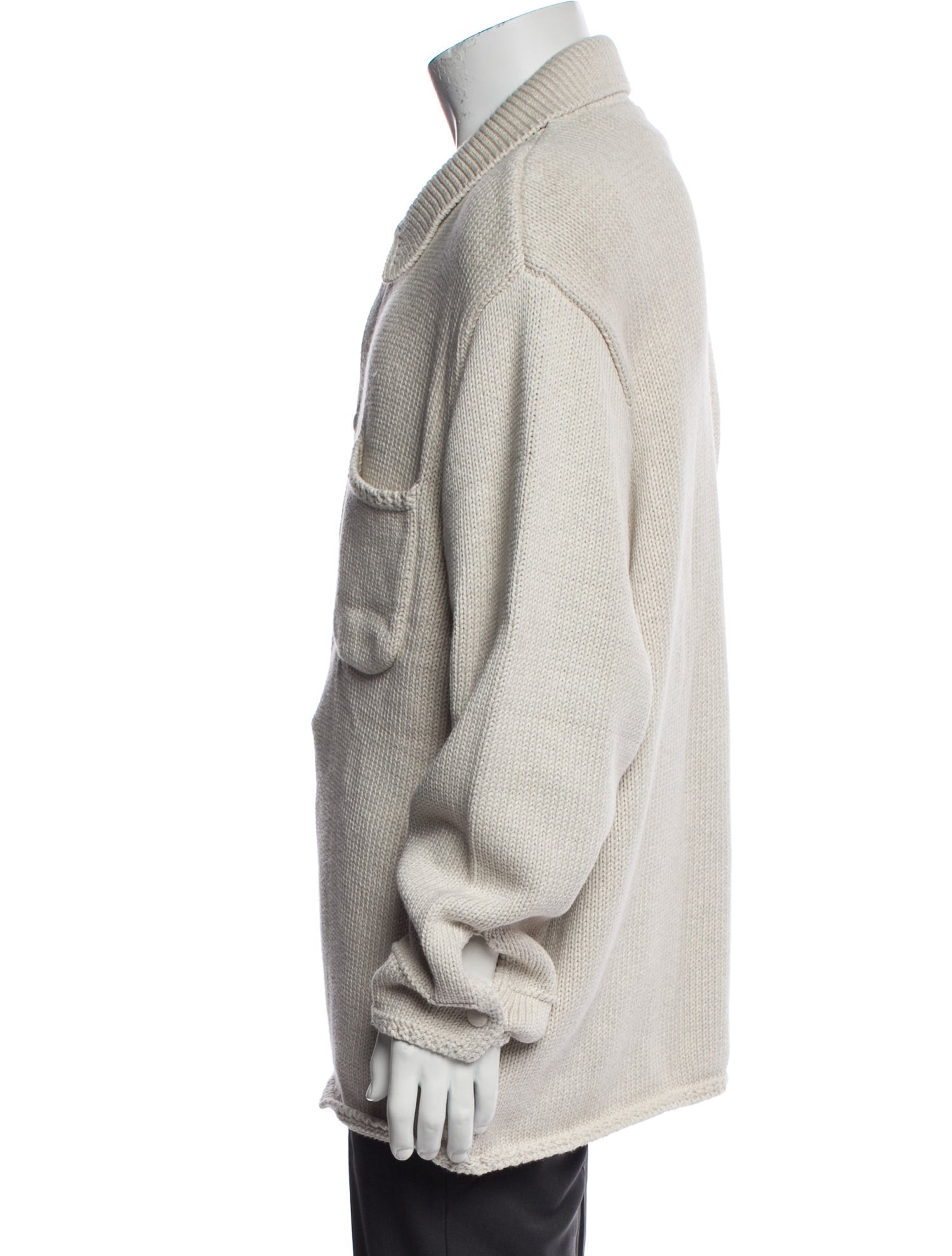 KITH Mock Neck Long Sleeve Polo Sweater