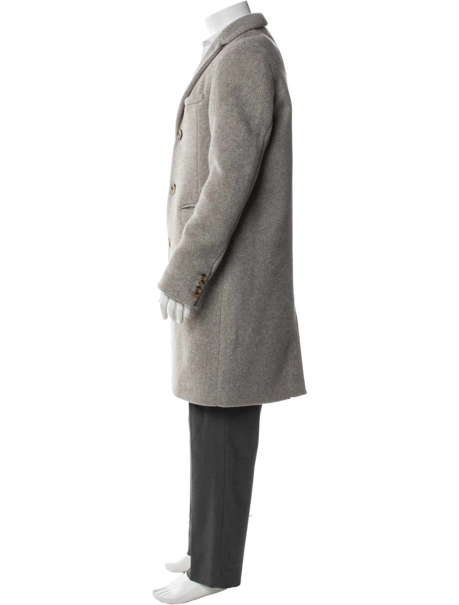KITH Wool Tweed Pattern Overcoat