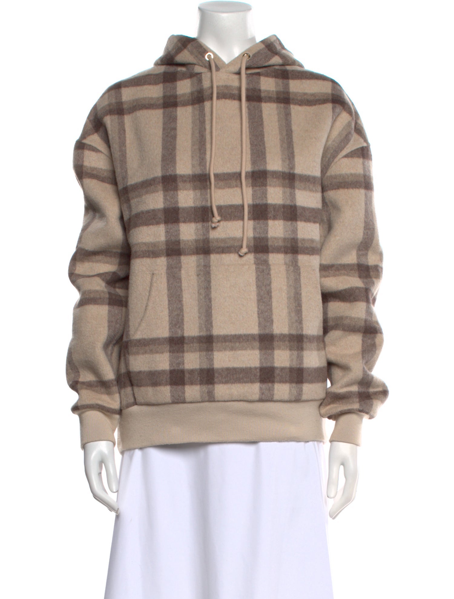 KITH Plaid Print Mock Neck Sweatshirt