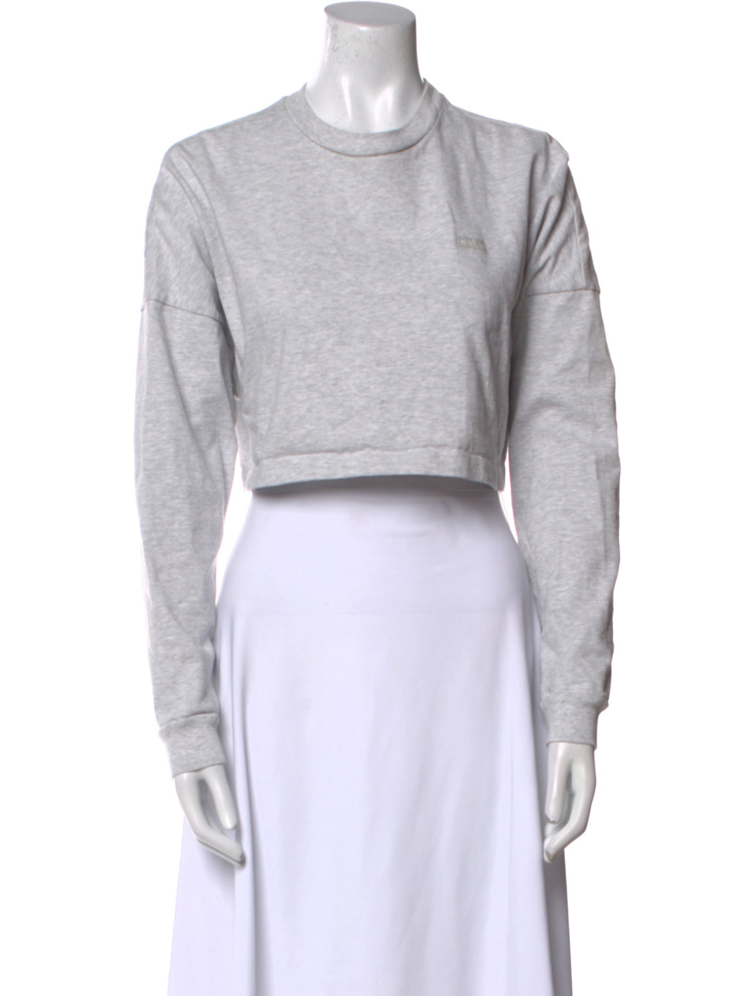 KITH Crew Neck Long Sleeve Crop Top