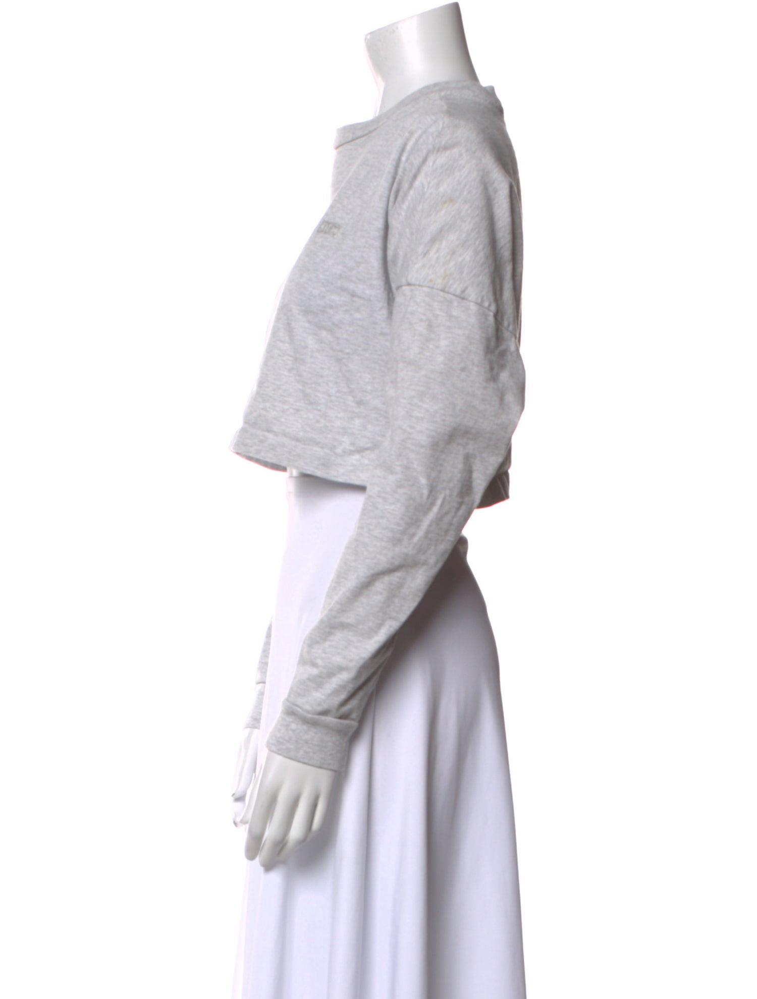 KITH Crew Neck Long Sleeve Crop Top