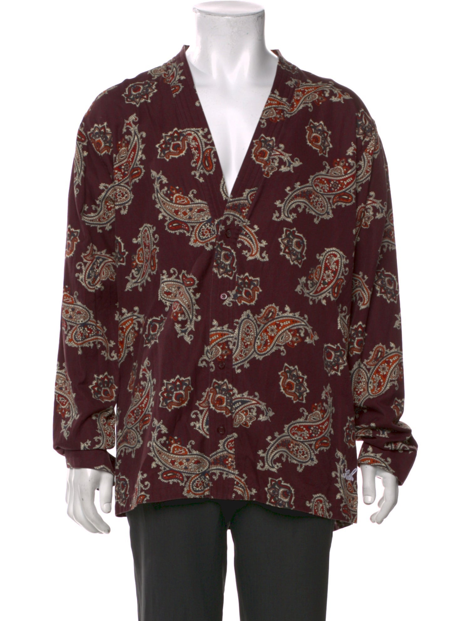 KITH Floral Print Long Sleeve Shirt