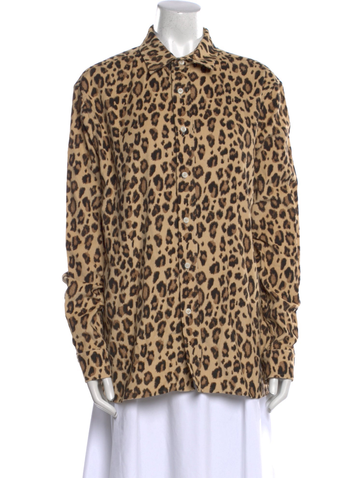 KITH Animal Print Long Sleeve Button-Up Top w/ Tags