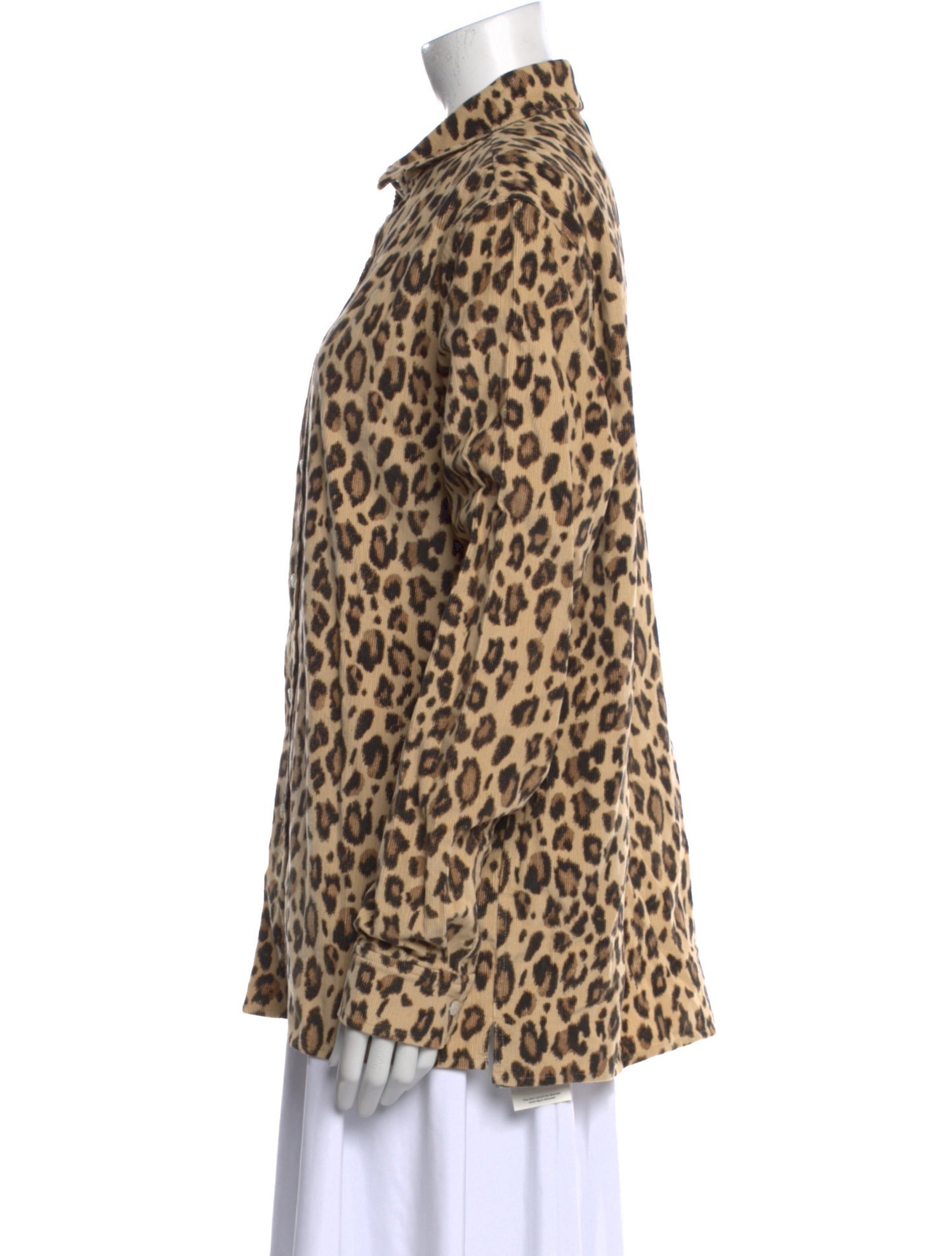 KITH Animal Print Long Sleeve Button-Up Top w/ Tags