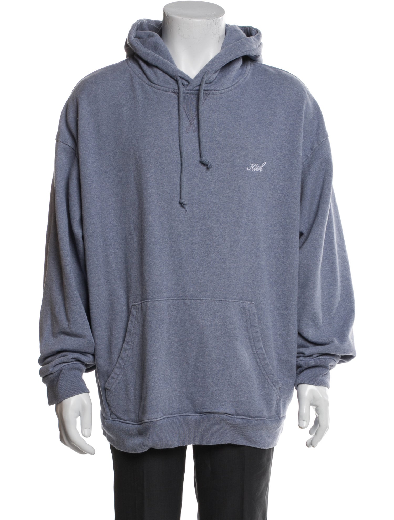 KITH Graphic Print V-Neck Hoodie