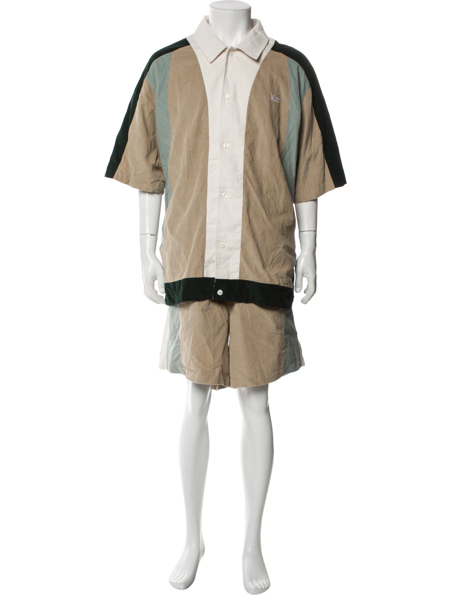 KITH Colorblock Pattern Pleated Accents Lounge Set