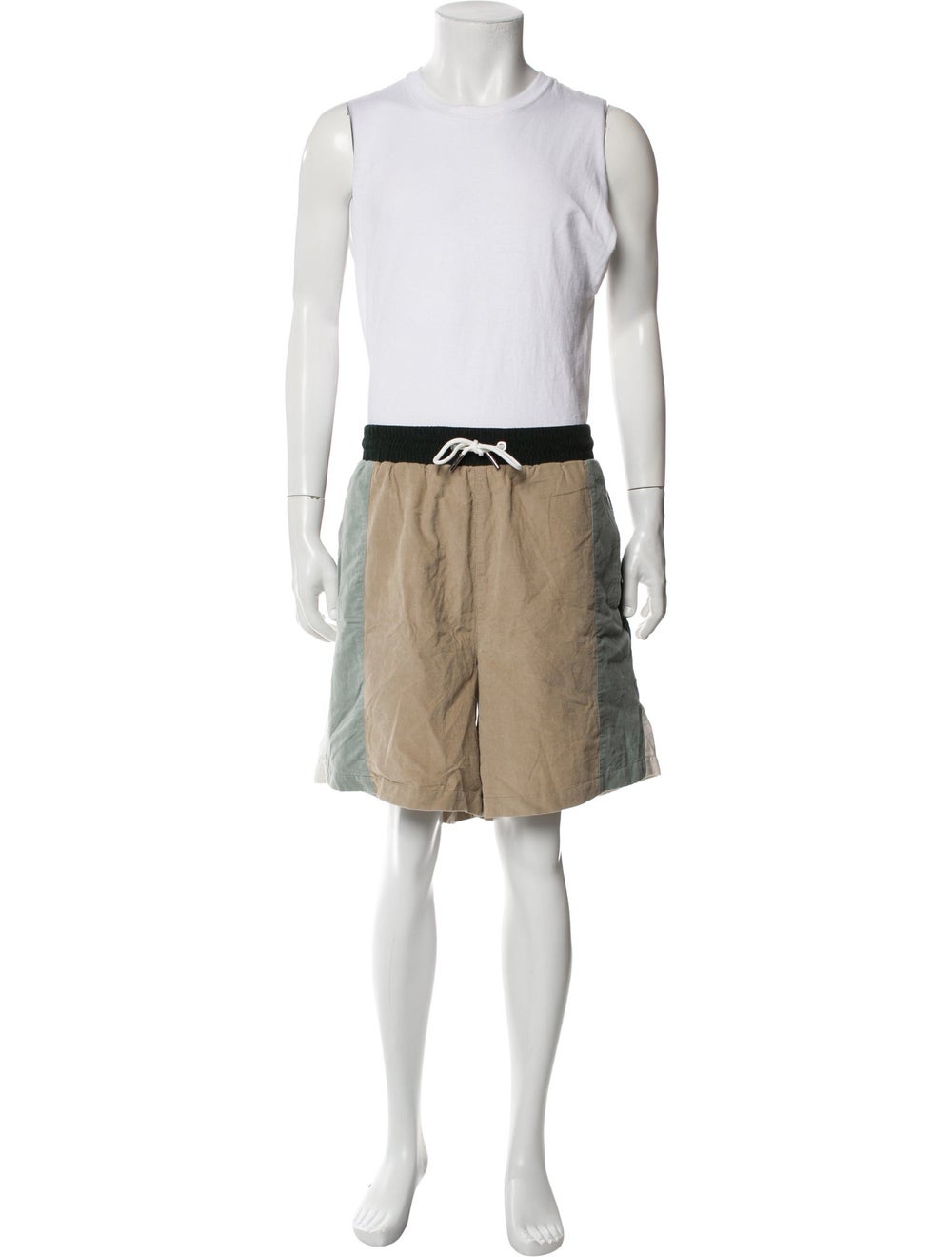 Kith Lounge Set Neutrals Colorblock Pattern Pleat… - image 4