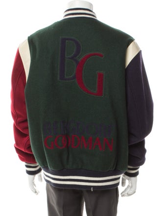 KITH Virgin Wool Colorblock Pattern Varsity Jacket