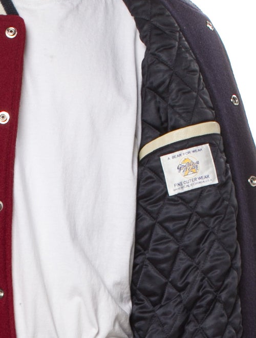 KITH Virgin Wool Colorblock Pattern Varsity Jacket