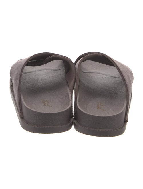 KITH Suede Graphic Print Slides