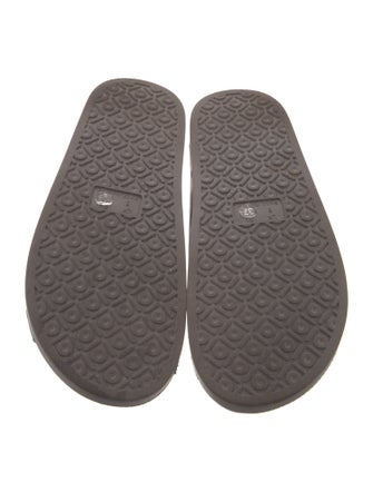 KITH Suede Graphic Print Slides
