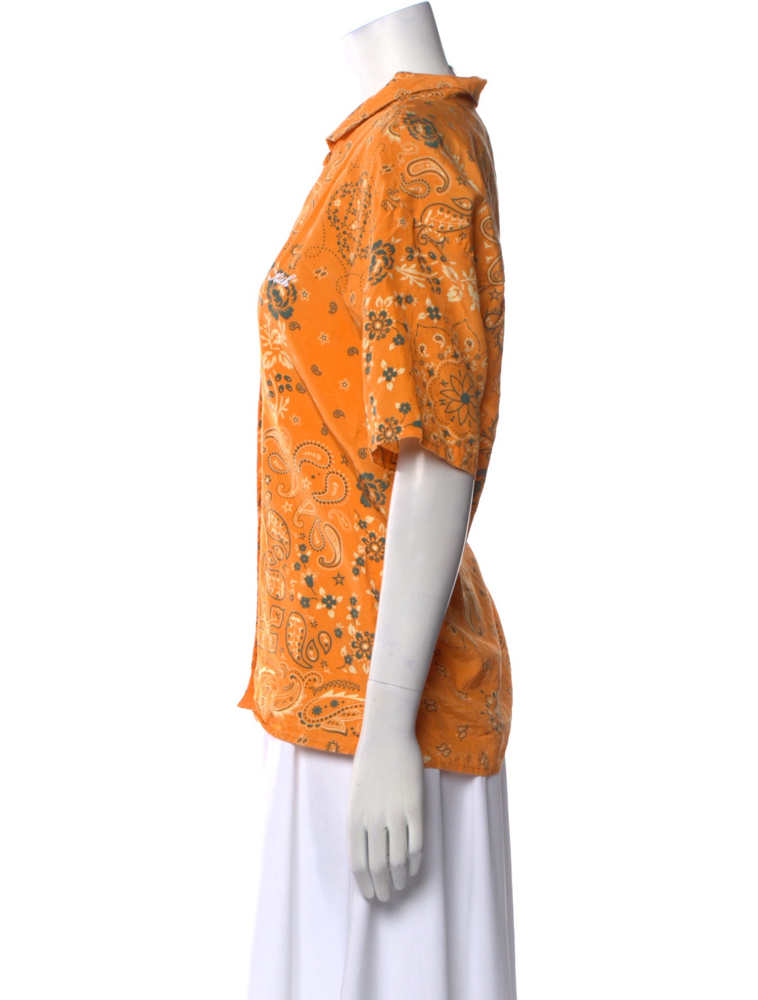 KITH Printed Short Sleeve Button-Up Top