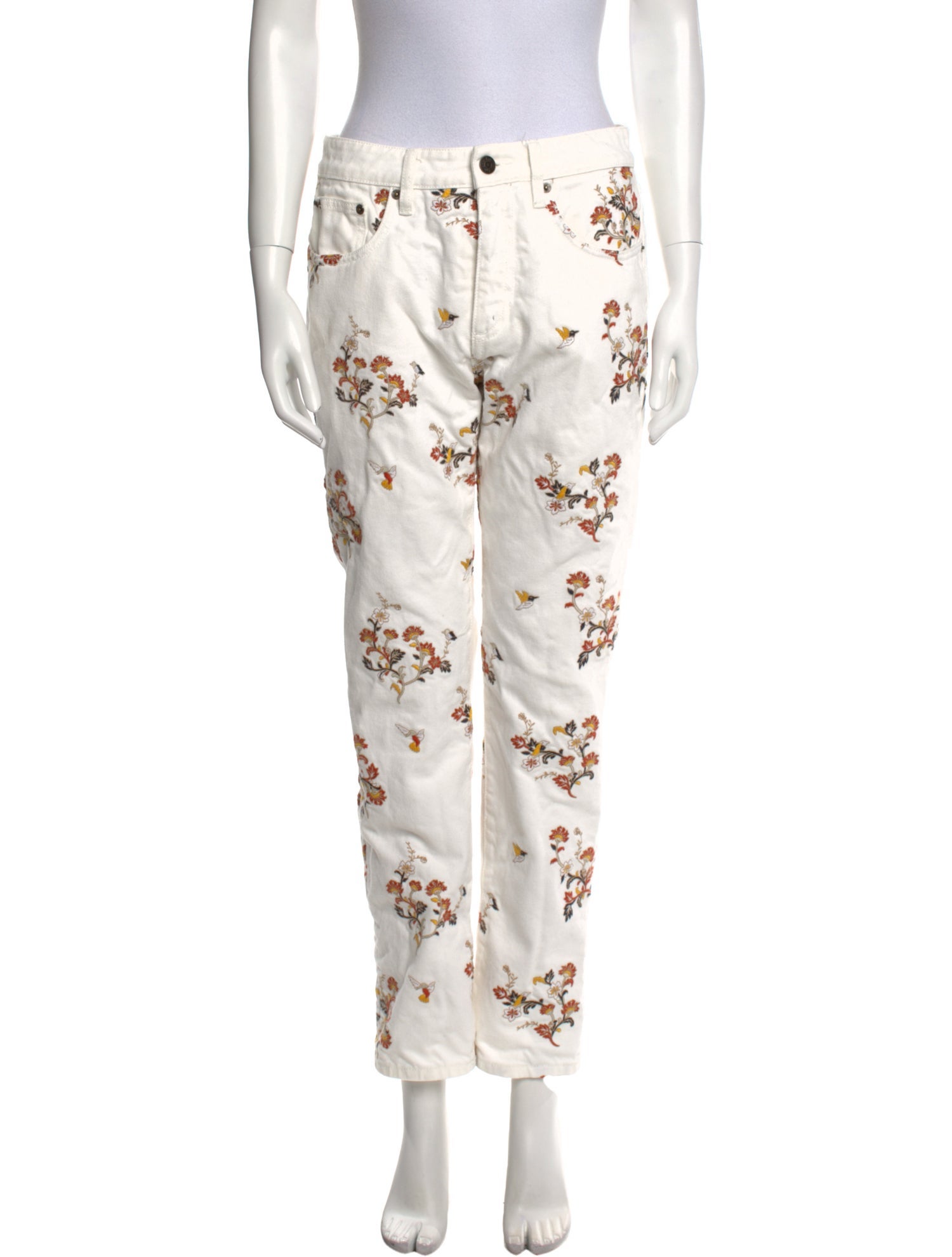 KITH Floral Print Straight Leg Pants
