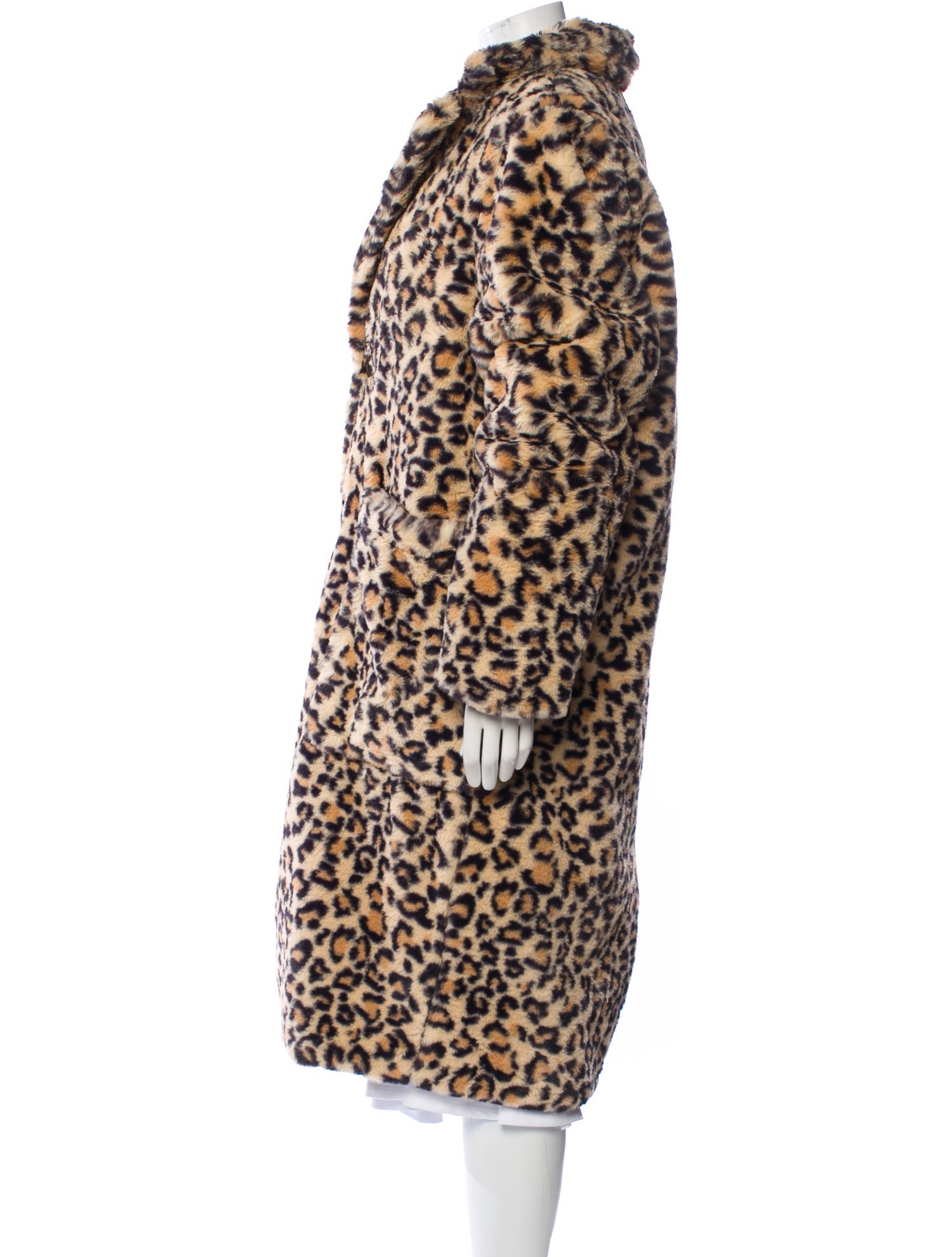 KITH Faux Fur Animal Print Faux Fur Coat