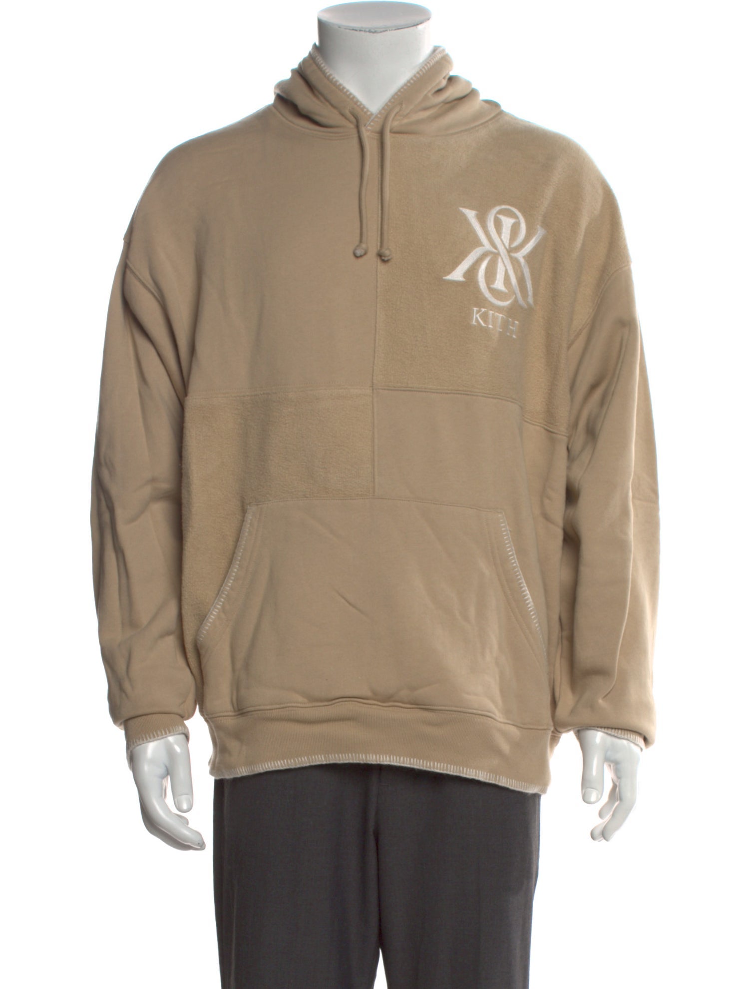 KITH Graphic Print Mock Neck Hoodie