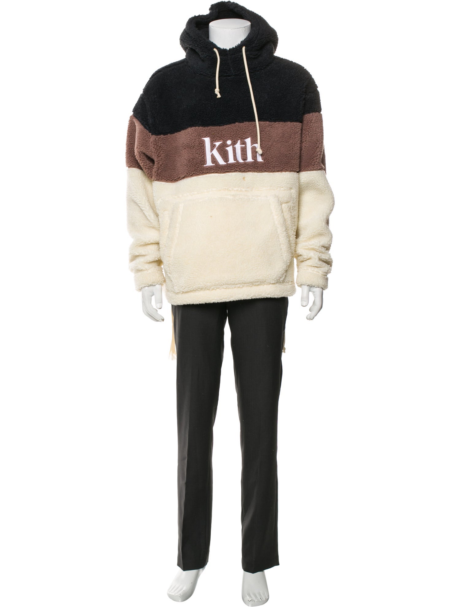 KITH Colorblock Pattern Crew Neck Hoodie