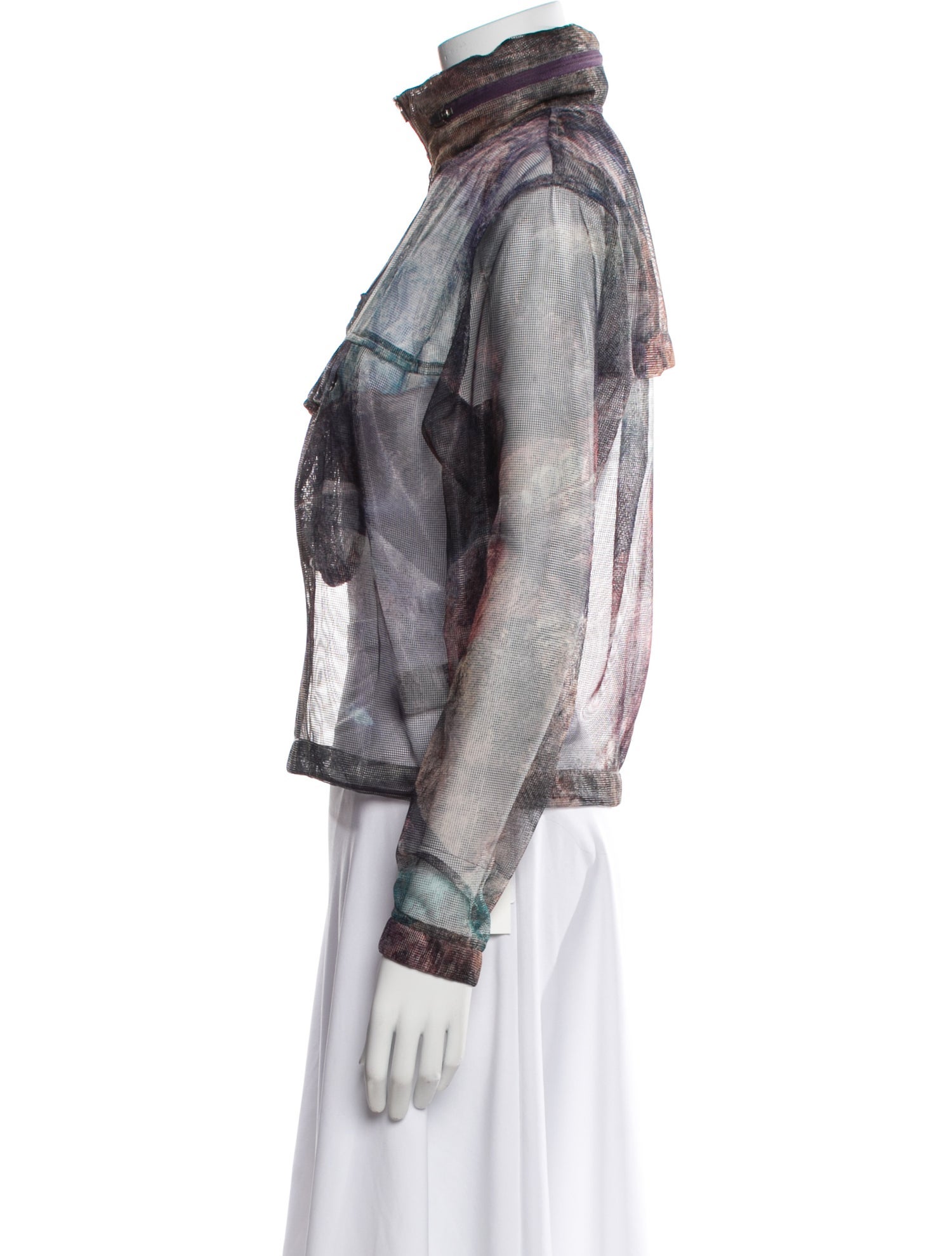 KITH Mesh Graphic Print Biker Jacket