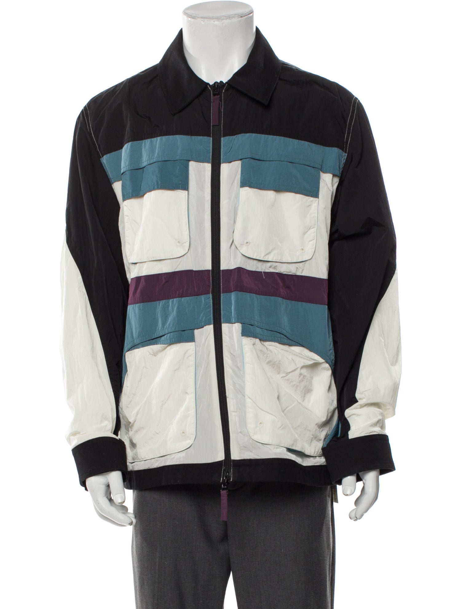 KITH Colorblock Pattern Windbreaker