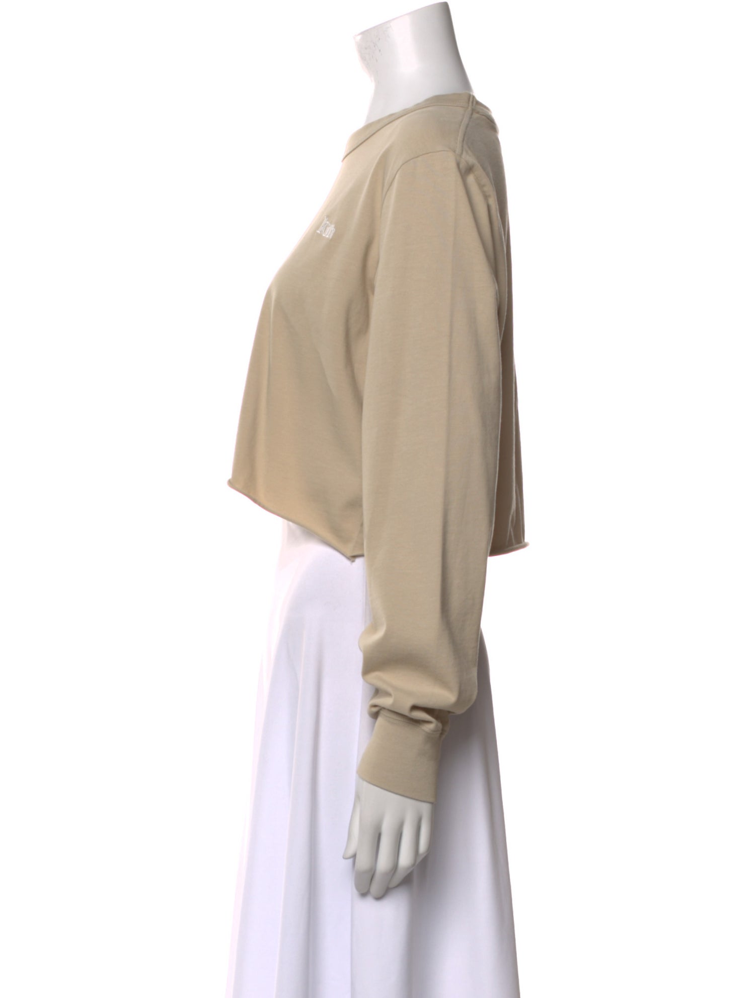 KITH Scoop Neck Long Sleeve Crop Top