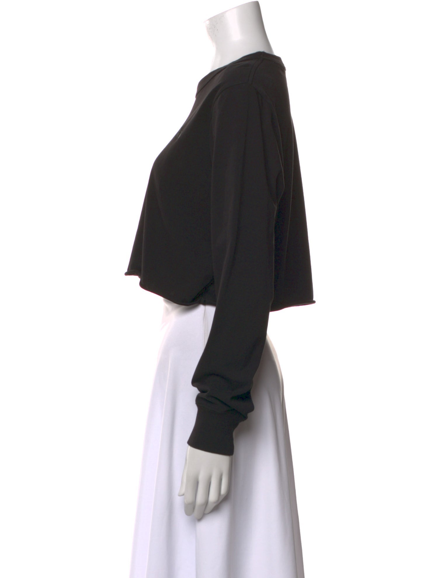 KITH Crew Neck Long Sleeve Crop Top