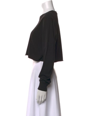KITH Crew Neck Long Sleeve Crop Top