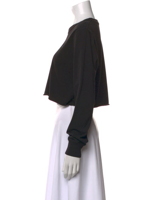 KITH Crew Neck Long Sleeve Crop Top