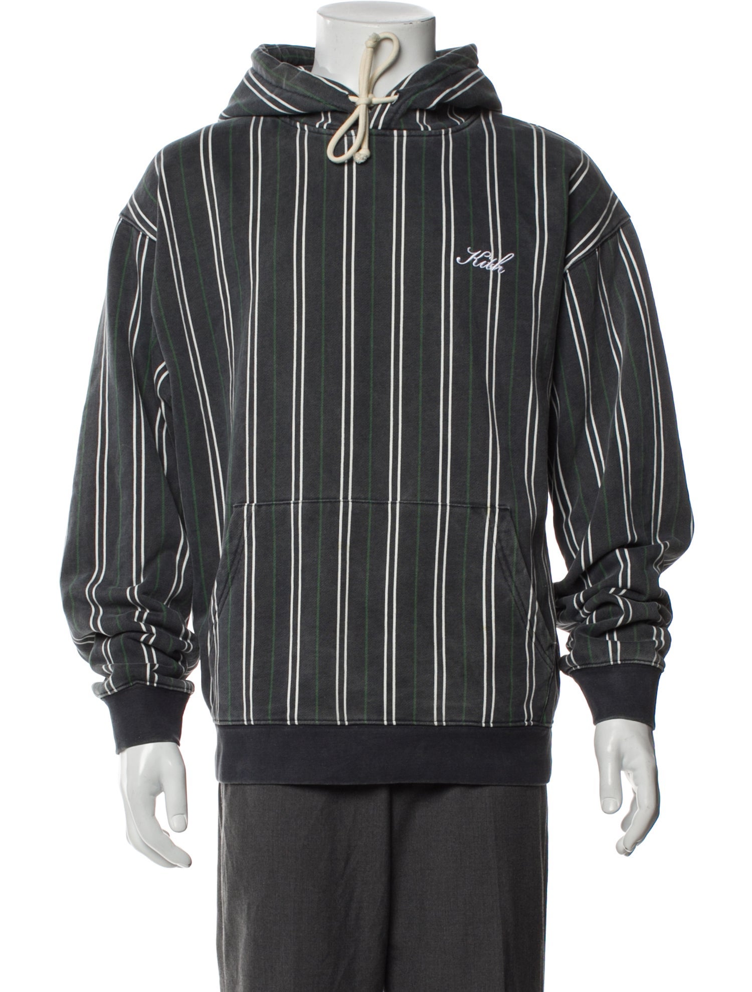 KITH Striped Crew Neck Hoodie