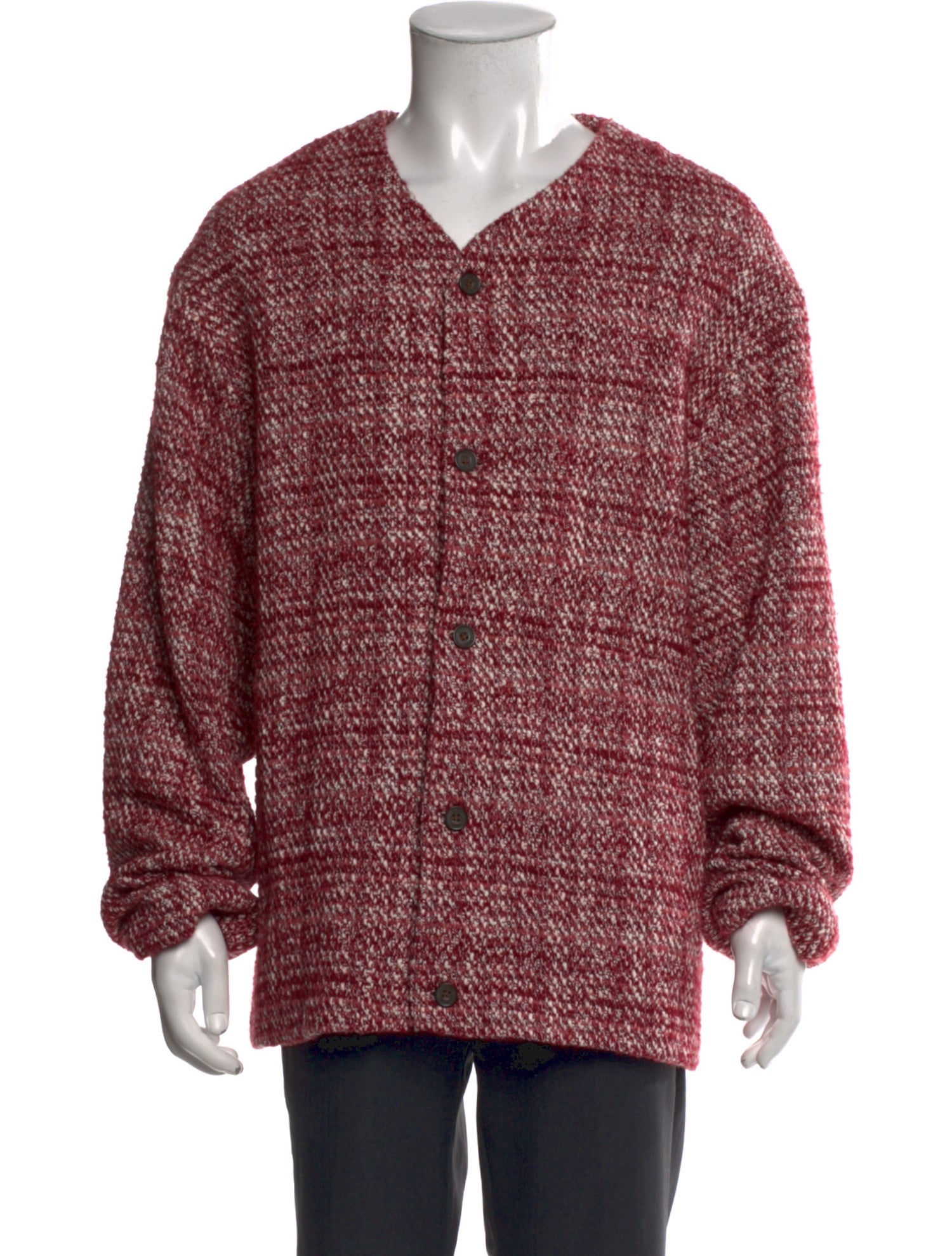 KITH Tweed Pattern V-Neck Cardigan