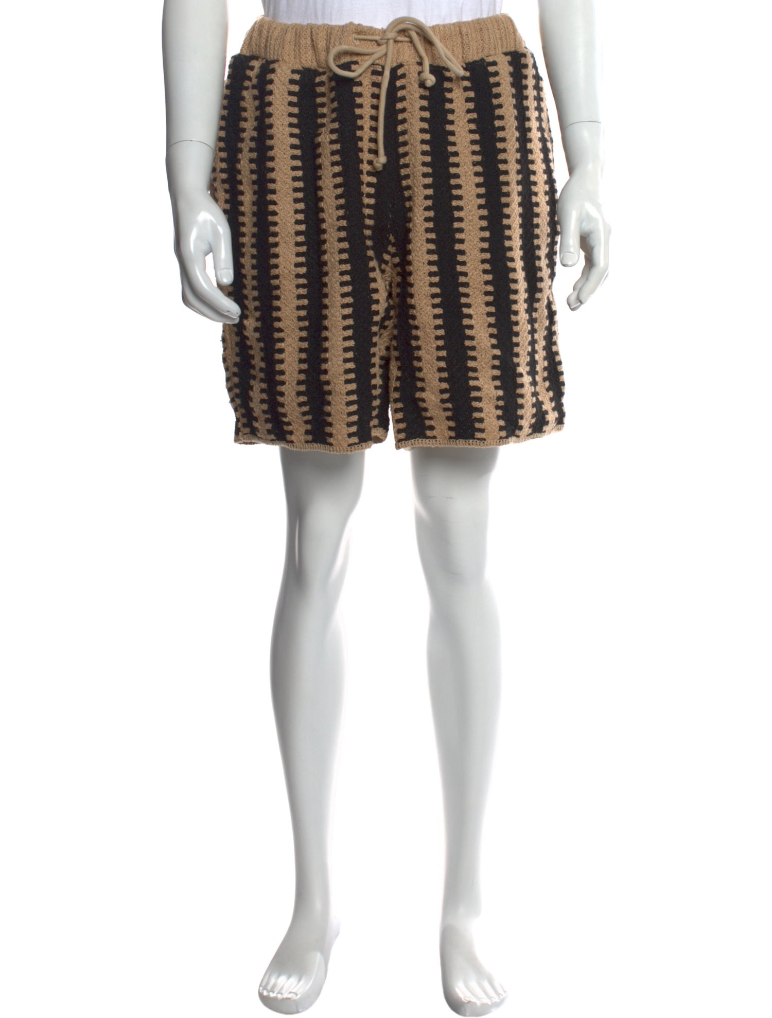 KITH Striped Flat Front Shorts