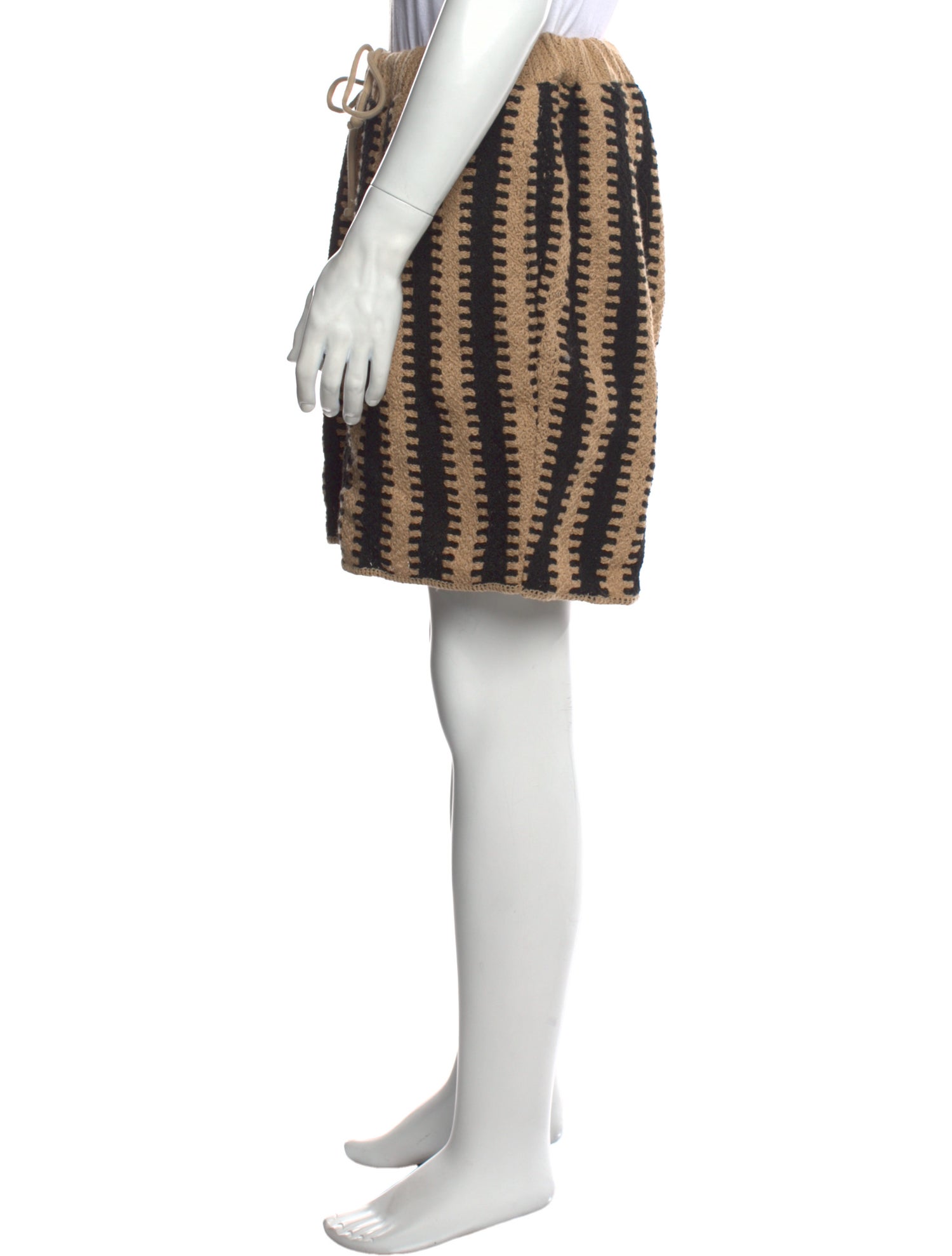 KITH Striped Flat Front Shorts