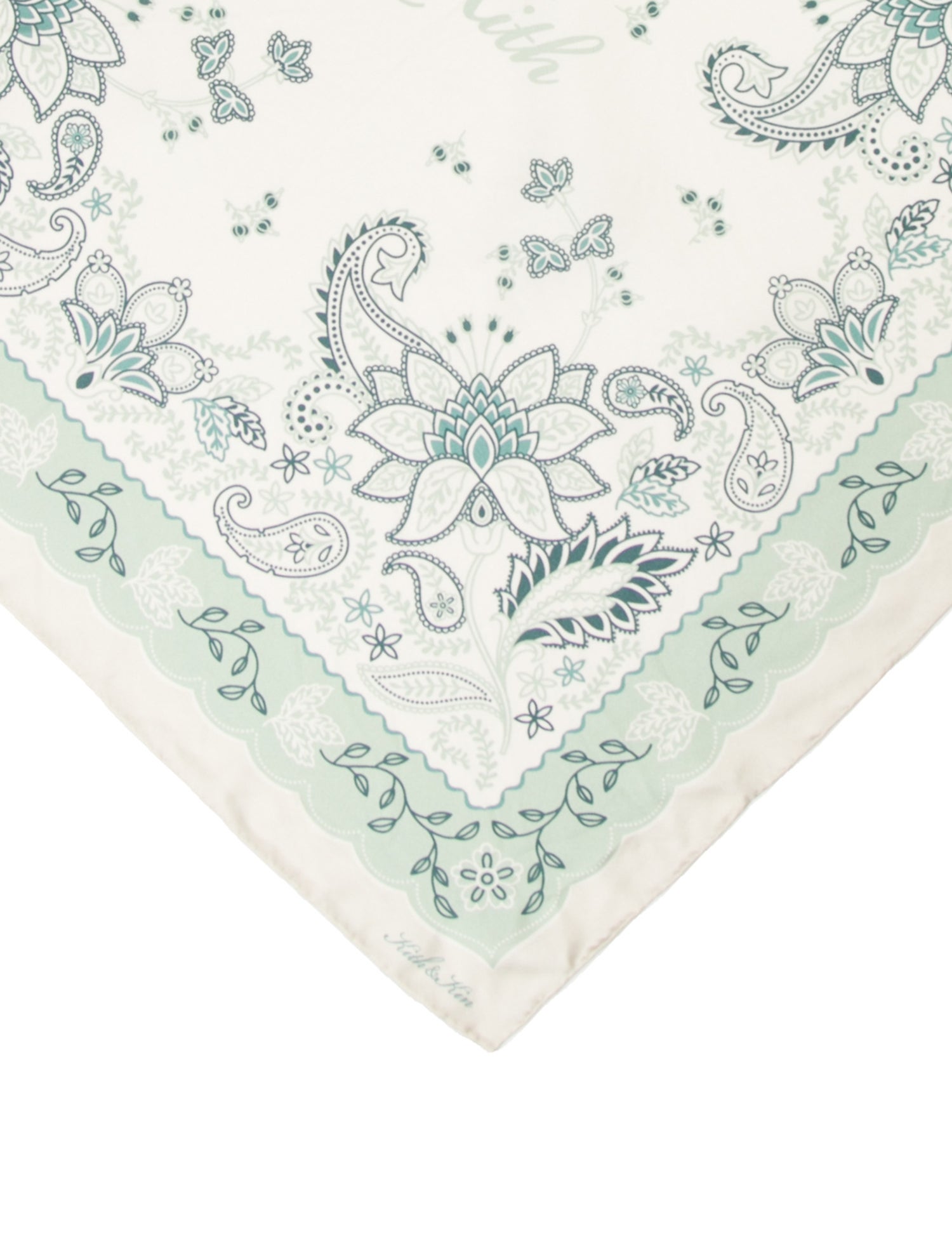 KITH Silk Paisley Print Scarf