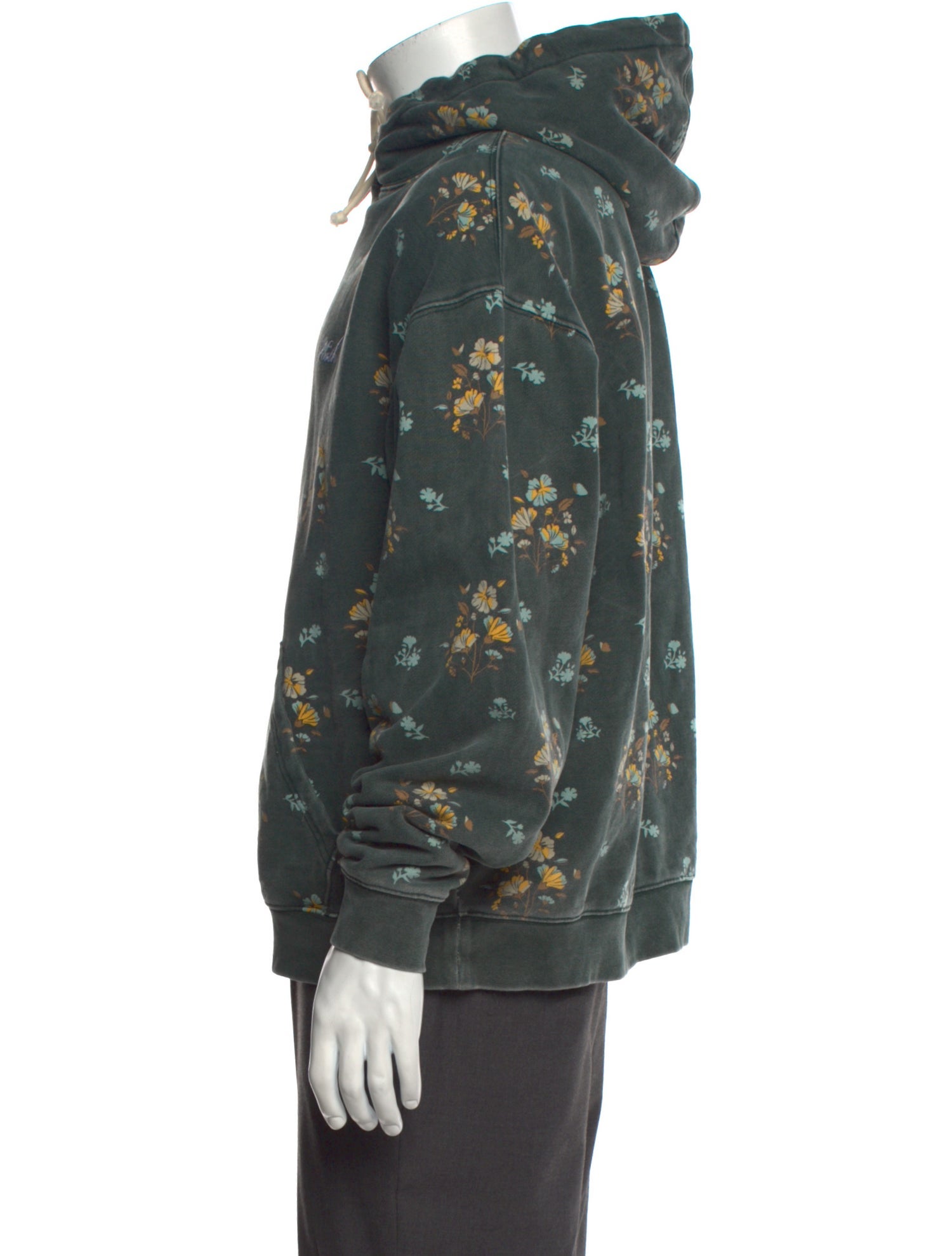 KITH Floral Print Mock Neck Hoodie