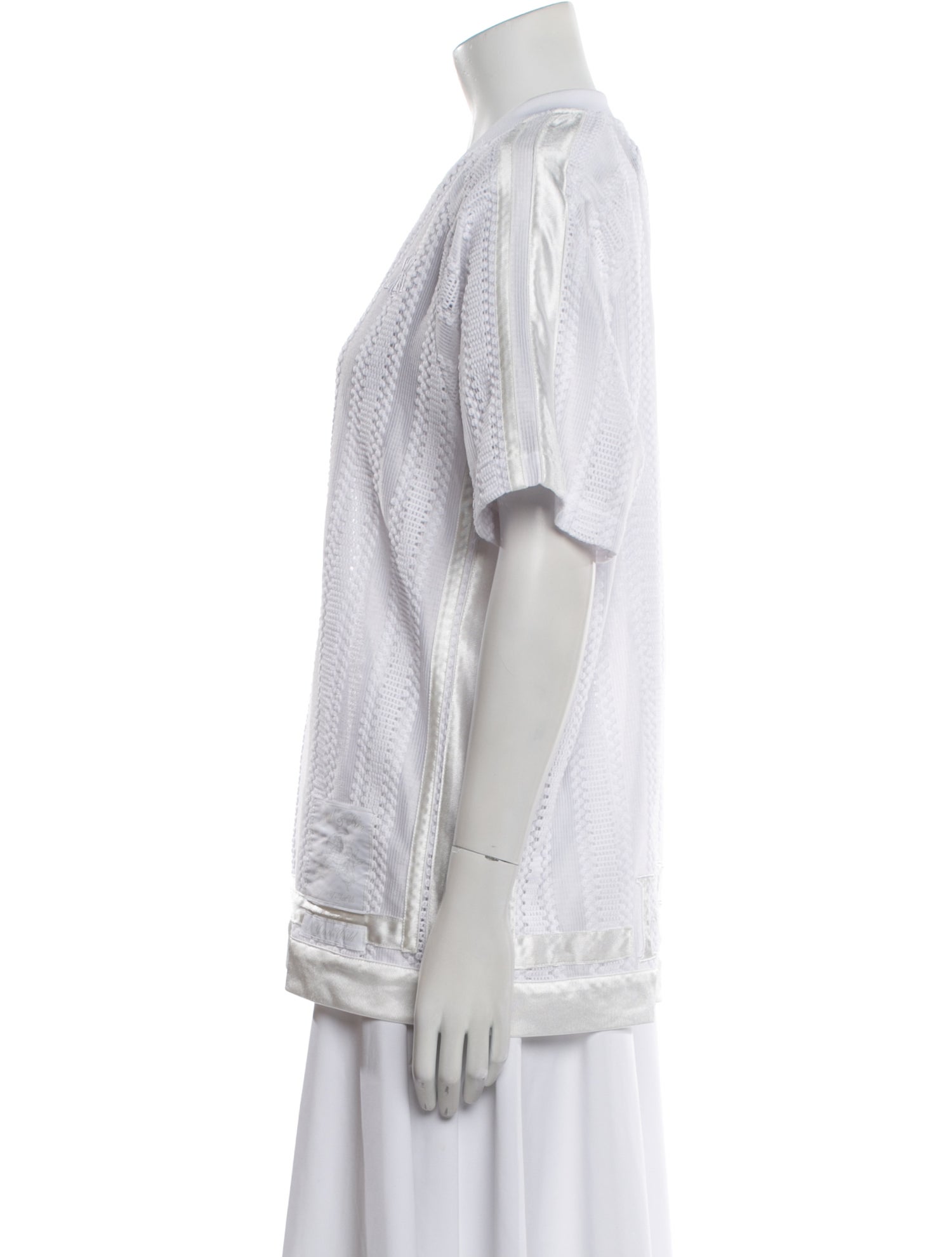 KITH Striped Mock Neck Button-Up Top